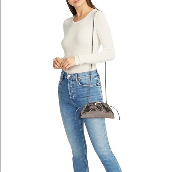 Bottega Veneta The Pouch Mini Metallic Leather Clutch NWT - Picture 2 of 12